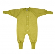 All-In-One Pyjamas Without Feet in Organic Merino Wool Terry