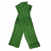 Adult\'s Ribbed Wrist Warmers in Pure Baby Alpaca