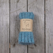 Children\'s Ribbed Wrist Warmers in Pure Baby Alpaca