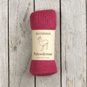Thick-Knit Ribbed Wrist Warmers with Thumb