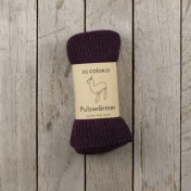 Thick-Knit Ribbed Wrist Warmers with Thumb