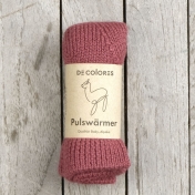 Thick-Knit Ribbed Wrist Warmers with Thumb
