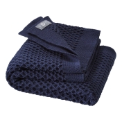 Knitted Organic Merino Wool Honeycomb Blanket