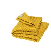 Knitted Organic Merino Wool Honeycomb Blanket