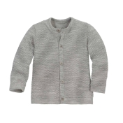 Lightweight Honeycomb Cardigan in Organic Merino Wool