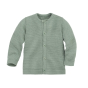 Lightweight Honeycomb Cardigan in Organic Merino Wool