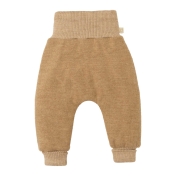 Light Weight Organic Boiled Wool Baby Trousers with Cuffs