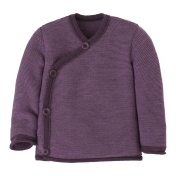 Wrap Baby Cardigan in Pure Organic Merino Wool