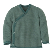 Wrap Baby Cardigan in Pure Organic Merino Wool