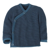 Wrap Baby Cardigan in Pure Organic Merino Wool