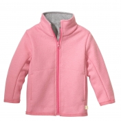 Light Jacket with Zip in Organic Merino Wool