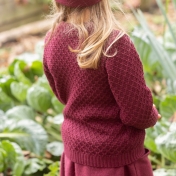 Aran Knit Jumper in Organic Merino Wool