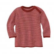 Melange Baby Jumper in Organic Merino Wool with Shoulder Button