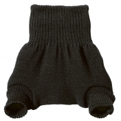Knitted Nappy Cover in Organic Merino Wool
