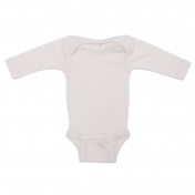 Silk & Wool Blend Baby-body, Long-sleeved - £23.90