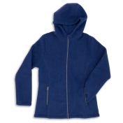 Women\'s Organic Merino Wool Fleece Hooded Jacket