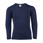 Wool & Silk Plain Long-Sleeved Vest Top