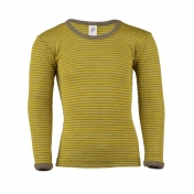 Wool & Silk Plain Long-Sleeved Vest Top