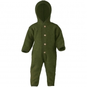 Merino Wool Fleece Snugglesuit / Pramsuit by Engel
