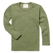 Organic Merino Wool Long-Sleeved Vest Top