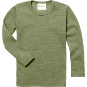 Organic Merino Wool Long-Sleeved Vest Top