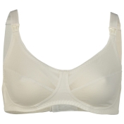 Organic Cotton Nursing Bra with Decorative Lace Trim