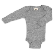 Long-Sleeved Silk & Wool Blend Baby-Body