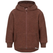 Organic Merino Wool Fleece Hooded Jacket