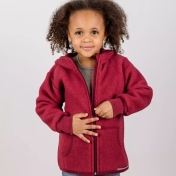 Organic Merino Wool Fleece Hooded Jacket