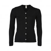Women\'s Fine-Knit Cardigan in Merino Wool and Silk