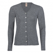 Women\'s Fine-Knit Cardigan in Pure Organic Merino Wool
