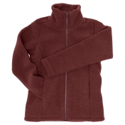 Fitted Merino Wool Zip Fleece Jacket for Women