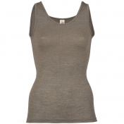 Women\'s Simple Vest in Merino Wool and Silk
