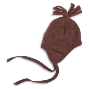 Organic Merino Wool Fleece Baby Hat With Tassel