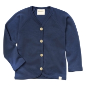 Children's Interlock Cardgian in Wool and Silk