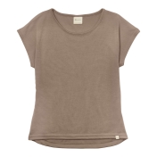 Women\'s Interlock Short-Sleeved Shirt in Wool and Silk