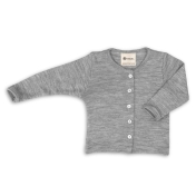 Baby Cardigan in Organic Merino Wool & Silk