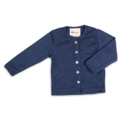 Baby Cardigan in Organic Merino Wool & Silk
