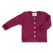 Baby Cardigan in Organic Merino Wool & Silk