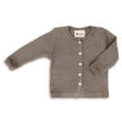 Baby Cardigan in Organic Merino Wool & Silk