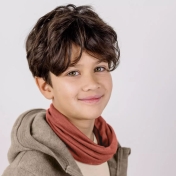 Children's Snood In Organic Merino Wool & Silk