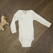 Long-Sleeved Fine Merino Wool Baby-Body