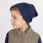 Fine Rib Organic Wool & Silk Beanie