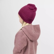Fine Rib Organic Wool & Silk Beanie