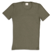 Men\'s Short-Sleeved Tee in Merino Wool and Silk