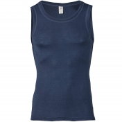 Men\'s Sleeveless Vest In Merino Wool/Silk Blend