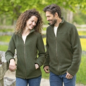Men's Organic Merino Wool Fleece Zip Jacket