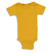 Organic Wool/Silk Short Sleeve Baby Body With Shoulder Poppers