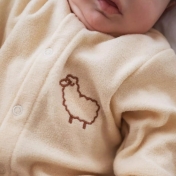 Babygrow / Pyjamas in Organic Merino Wool With Feet