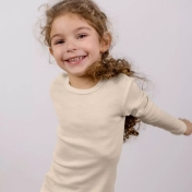 Organic Merino Wool Long-Sleeved Vest Top